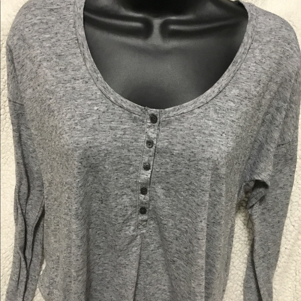 Victoria’s Secret Gray Sleep-shirt XSmall Long Sleeve - Picture 10 of 10